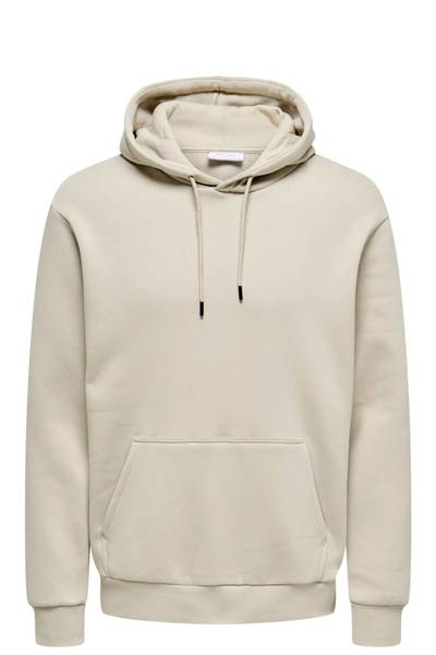 Basic Ceres Hoodie Silver Only & Sons Basic Ceres Hoodie Silver Only & Sons