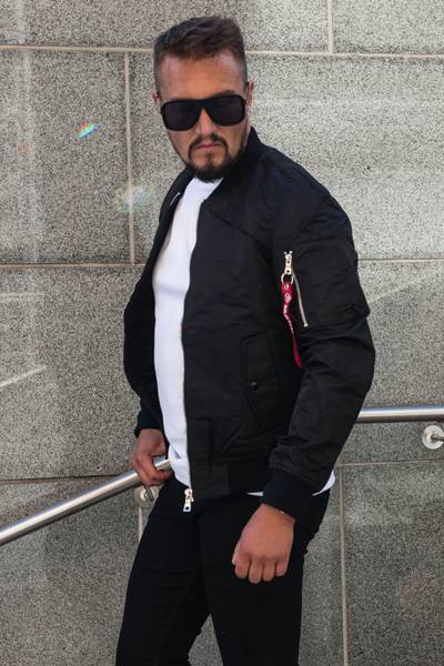 Bomber nero Mackten JERONE