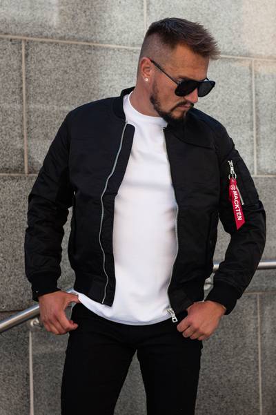 Bomber nero Mackten JERONE