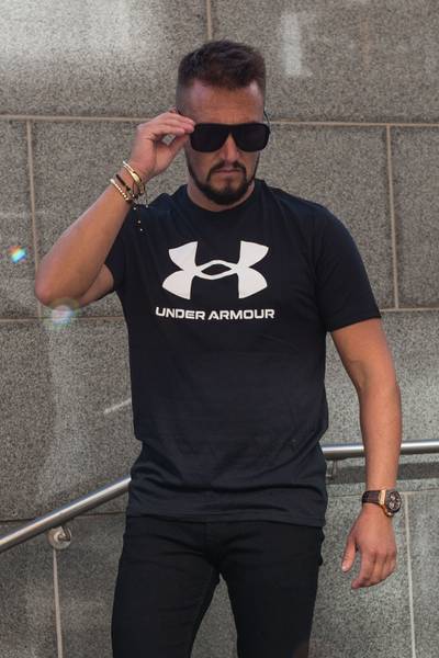 Black Logo T-Shirt Under Armour Black Logo T-Shirt Under Armour