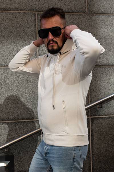 City beige felpa con cappuccio JERONE
