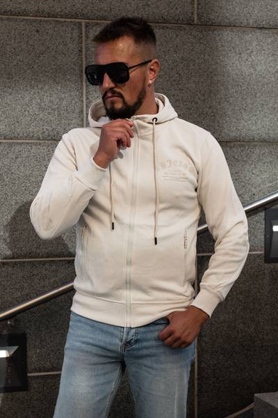 City beige felpa con cappuccio JERONE