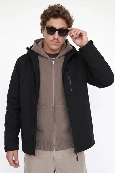 Giacca tecnica nera JACK&JONES