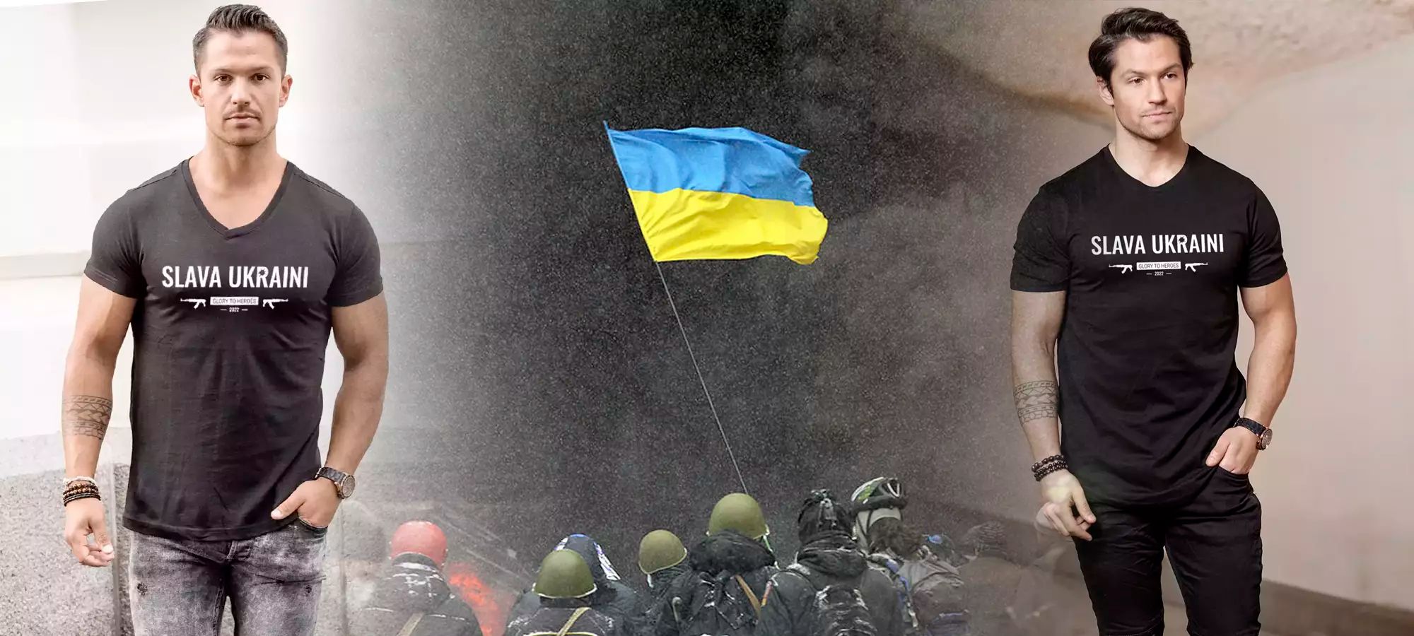 Magliette Slava Ucraina da uomo